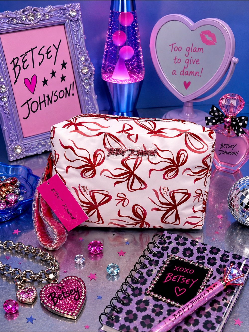 Betsey Johnson travel cosmetics bag